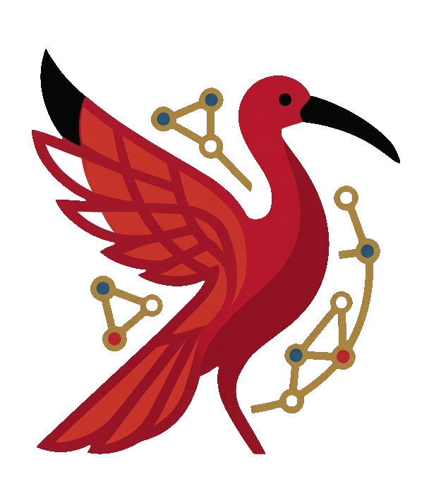 IBIS scarlet ibis emblem